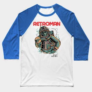 Retro Man Baseball T-Shirt